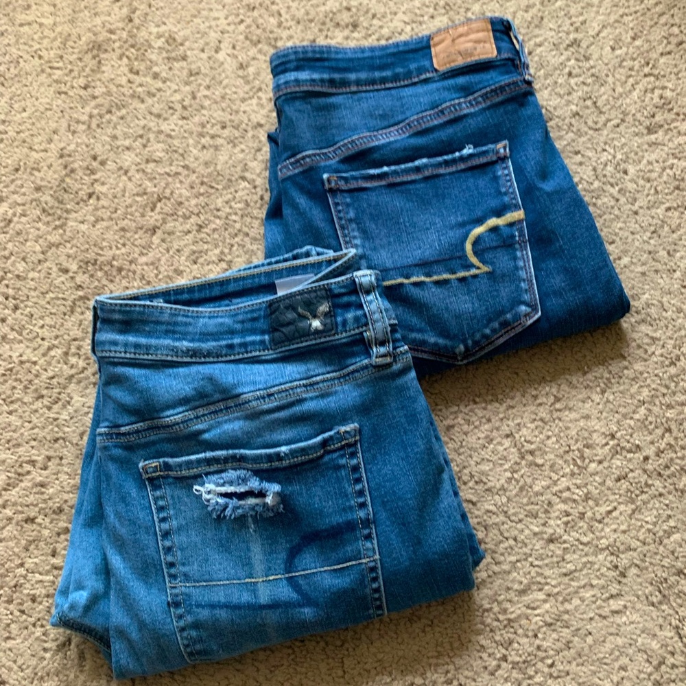 Lot of 2 American Eagle Jeggings  Super Stretch X